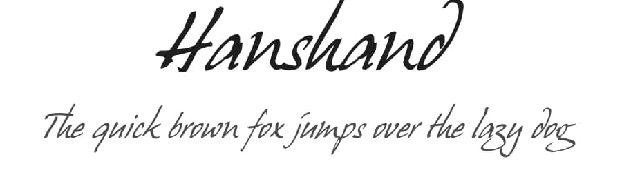 Hanshand by Hans J. Zinken — Script Handwritten Font