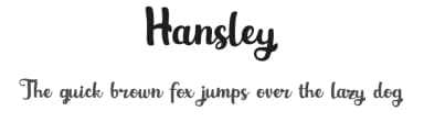 Hansley by Bearytype — Script Handwritten Font — thumbnail 1