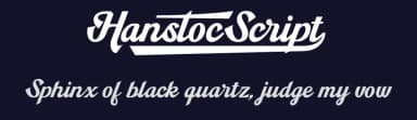 Hanstoc Script by Måns Grebäck — Script Handwritten Font — thumbnail 2