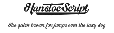 Hanstoc Script by Måns Grebäck — Script Handwritten Font — thumbnail 1