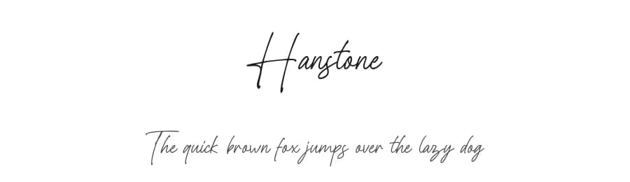 Hanstone by Letterhend Studio — Script Handwritten Font