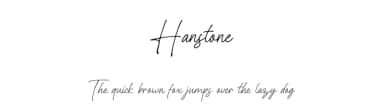Hanstone by Letterhend Studio — Script Handwritten Font — thumbnail 1