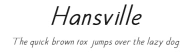 Hansville by Naharstd — Sans Serif Font — thumbnail 1