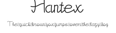 Hantex by Fauzin Idea — Script Handwritten Font — thumbnail 1