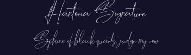 Hantoria Signature by Eknoji Studio — Script Handwritten Font — thumbnail 2