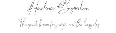 Hantoria Signature by Eknoji Studio — Script Handwritten Font — thumbnail 1