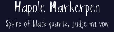 Hapole Markerpen by Hapole Lee Jinam — Script Handwritten Font — thumbnail 2