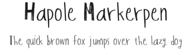 Hapole Markerpen by Hapole Lee Jinam — Script Handwritten Font — thumbnail 1