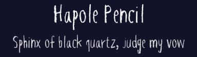 Hapole Pencil by Hapole Lee Jinam — Script Handwritten Font — thumbnail 2