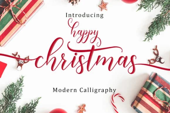 Happy Christmas Script Font by Amarlettering — Script Handwritten Font