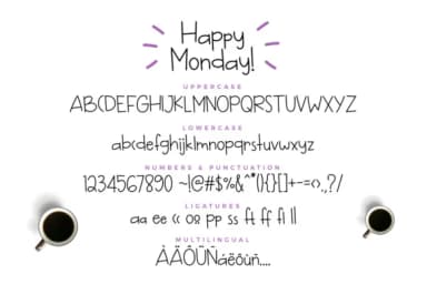 Happy Monday Font by Kang1993 — Script Handwritten Font — thumbnail 7
