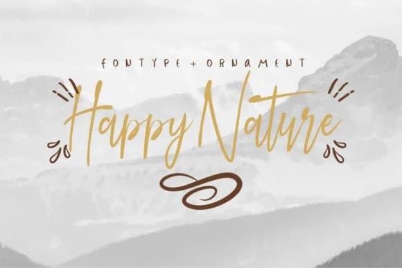 Happy Nature Font by EdricStudio — Script Handwritten Font