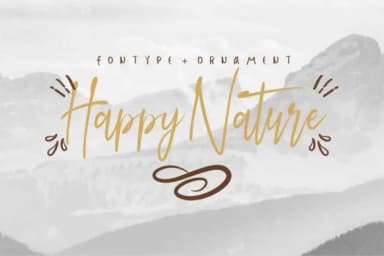 Happy Nature Font by EdricStudio — Script Handwritten Font — thumbnail 1