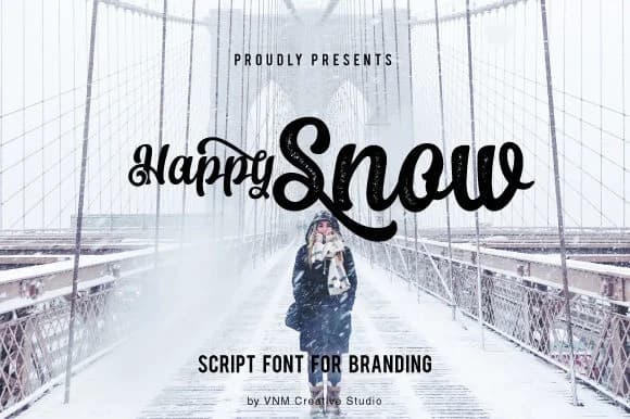 Happy Snow Font by VNM Creative Studio — Script Handwritten Font