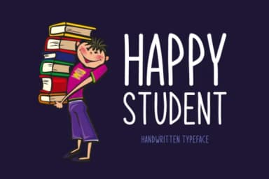 Happy Student Font by Shattered Notion — Script Handwritten Font — thumbnail 1