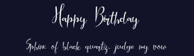 Happy Birthday by Fana Merah Jambu — Script Handwritten Font — thumbnail 2
