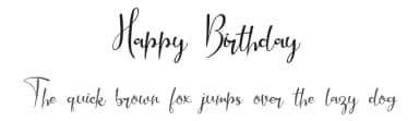 Happy Birthday by Fana Merah Jambu — Script Handwritten Font — thumbnail 1