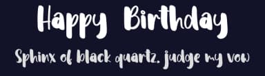 Happy  Birthday by Etik Fatimah — Script Handwritten Font — thumbnail 2