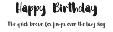 Happy  Birthday by Etik Fatimah — Script Handwritten Font — thumbnail 1