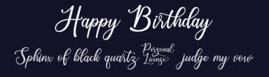 Happy Birthday by Java Pep — Script Handwritten Font — thumbnail 2