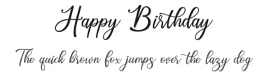 Happy Birthday by Java Pep — Script Handwritten Font — thumbnail 1