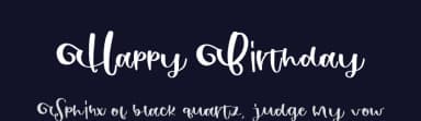 Happy Birthday by Mariyana — Script Handwritten Font — thumbnail 2