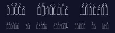 Happy Birthday Candles by Shelley Evans — Dingbats Font — thumbnail 2