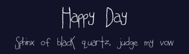Happy Day by Shelley Evans — Script Handwritten Font — thumbnail 2