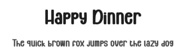 Happy Dinner by Scratchones — Script Handwritten Font — thumbnail 1