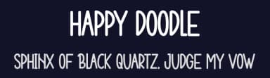 Happy Doodle by One Design — Script Handwritten Font — thumbnail 2