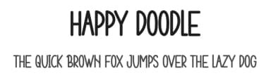 Happy Doodle by One Design — Script Handwritten Font — thumbnail 1