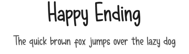Happy Ending by Muammar Khalid — Script Handwritten Font