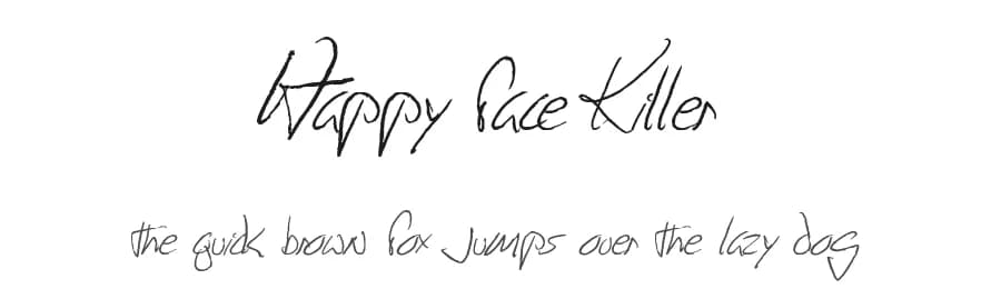 Happy Face Killer by Murder Fonts — Script Handwritten Font — preview 1