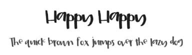 Happy Happy by Erinn Foglesong — Script Handwritten Font — thumbnail 1