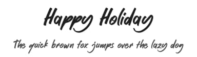 Happy Holiday by Winarko — Script Handwritten Font — thumbnail 1