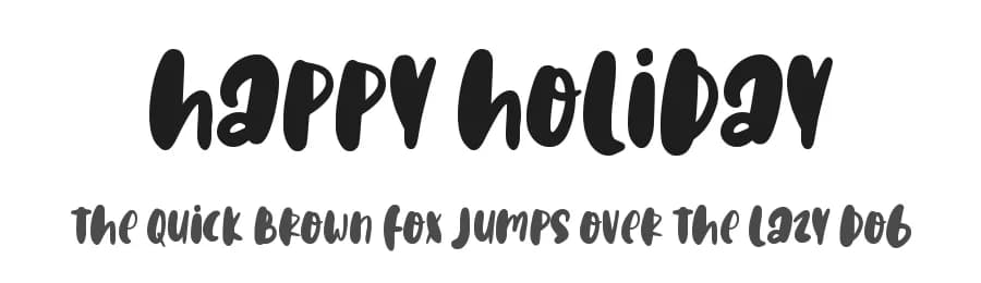 Happy Holiday by AminMario — Script Handwritten Font