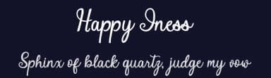 Happy Iness by Jaime Rangel Castro — Script Handwritten Font — thumbnail 2