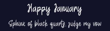Happy January by Pidco Art — Script Handwritten Font — thumbnail 2