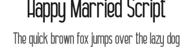 Happy Married Script by Calligraphy Fonts — Script Handwritten Font — thumbnail 1