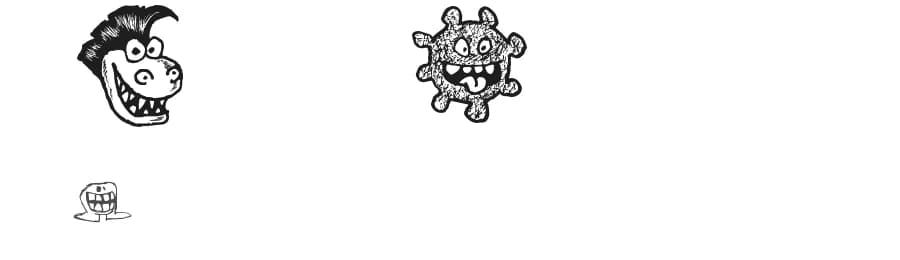 Happy Monsters by imagex — Dingbats Font