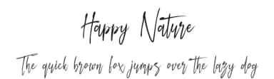 Happy Nature by Edric Studio — Script Handwritten Font — thumbnail 1