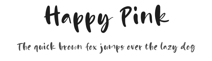 Happy Pink by Letterhend Studio — Script Handwritten Font