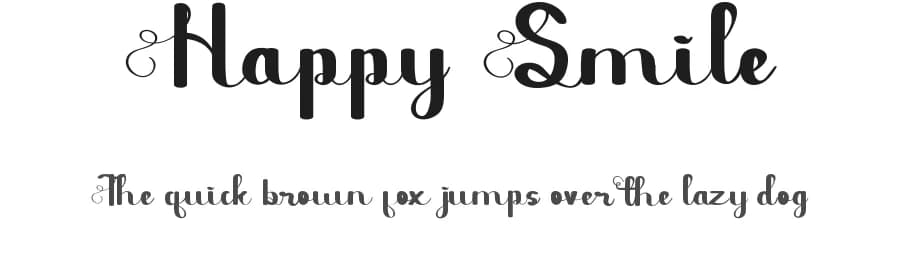 Happy Smile by Noah Type — Script Handwritten Font
