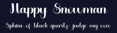 Happy Snowman by FreshtypeINK — Script Handwritten Font — thumbnail 2