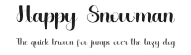 Happy Snowman by FreshtypeINK — Script Handwritten Font — thumbnail 1