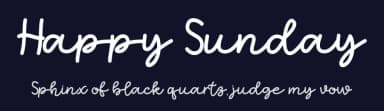 Happy Sunday by Winarko — Script Handwritten Font — thumbnail 2