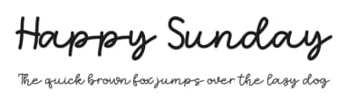 Happy Sunday by Winarko — Script Handwritten Font — thumbnail 1