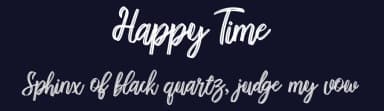 Happy Time by Febryl Arully — Script Handwritten Font — thumbnail 2