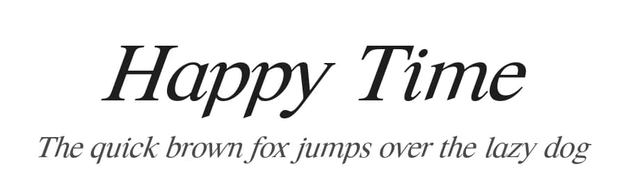 Happy Time by KineticPlasma Fonts — Serif Font