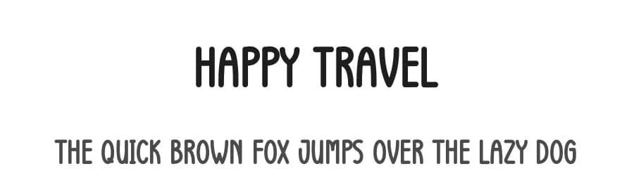 Happy Travel by Andi Moz — Script Handwritten Font